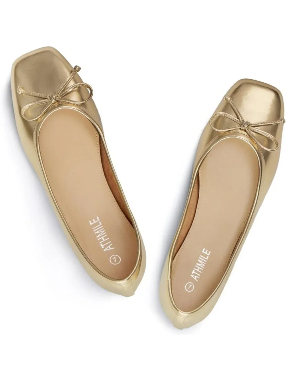 Stylish Square Toe Ballet Flats for Women - Dressy Casual Ballerina Shoes